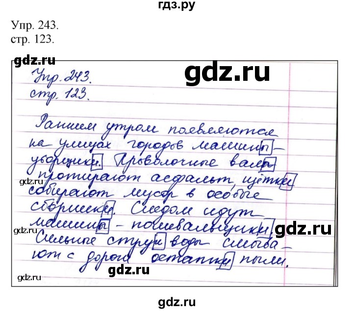 ГДЗ по русскому языку 4 класс  Рамзаева   упражнение - 243, Решебник №1