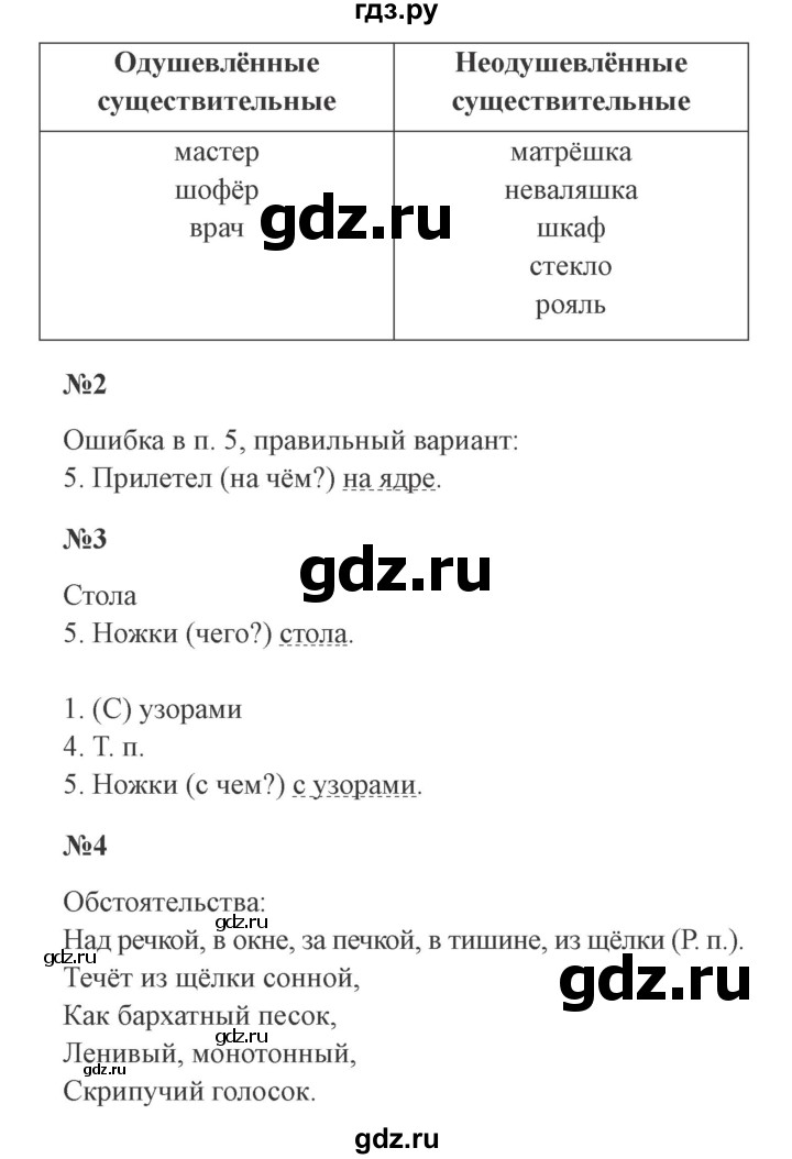 ГДЗ по русскому языку 4 класс  Иванов   урок - 12, Решебник №3 2013