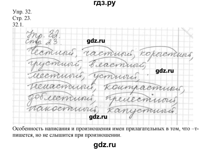 ГДЗ по русскому языку 6 класс  Львова   упражнение - 32, Решебник №1
