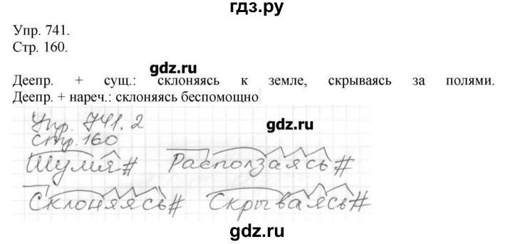 ГДЗ по русскому языку 6 класс  Львова   упражнение - 741, Решебник №1