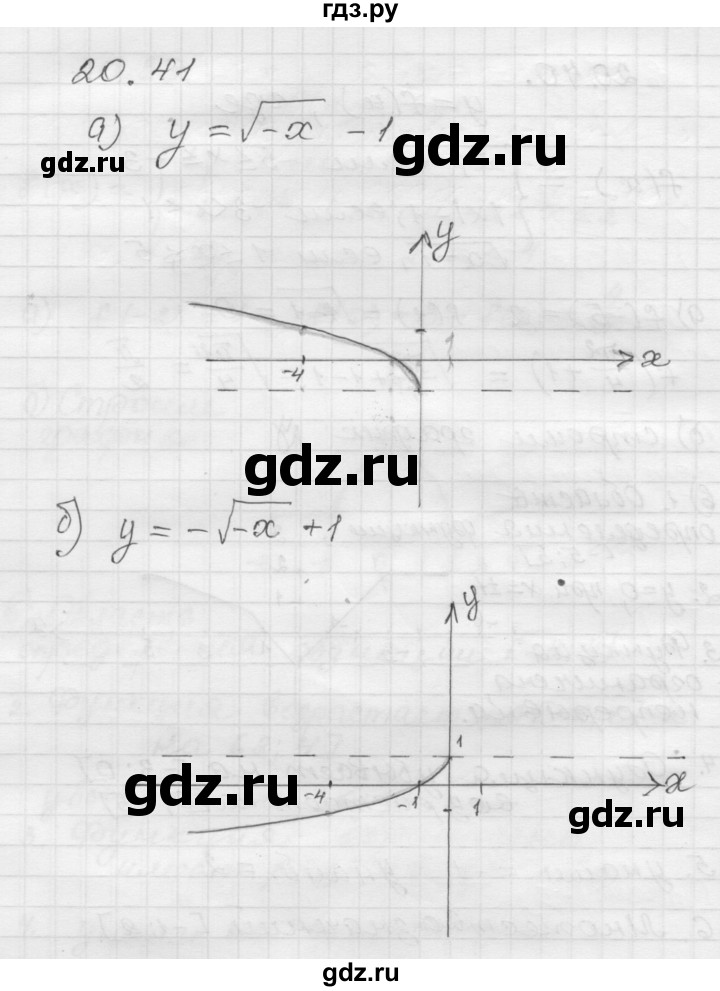 ГДЗ по алгебре 8 класс Мордкович Учебник, Задачник Базовый уровень §20 - 20.41, Решебник №1 к задачнику 2015