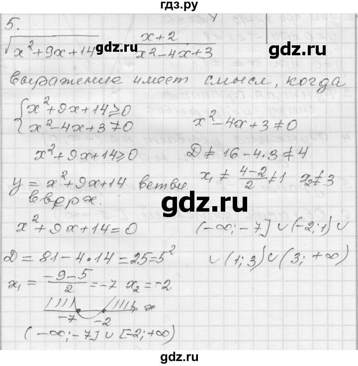 ГДЗ по алгебре 8 класс Мордкович Учебник, Задачник Базовый уровень контрольная работа / КР-5 / вариант 2 - 5, Решебник №1 к задачнику 2015
