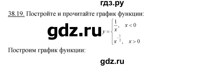 ГДЗ по алгебре 10‐11 класс  Мордкович Учебник, Задачник Базовый уровень §38 - 38.19, Решебник к задачнику