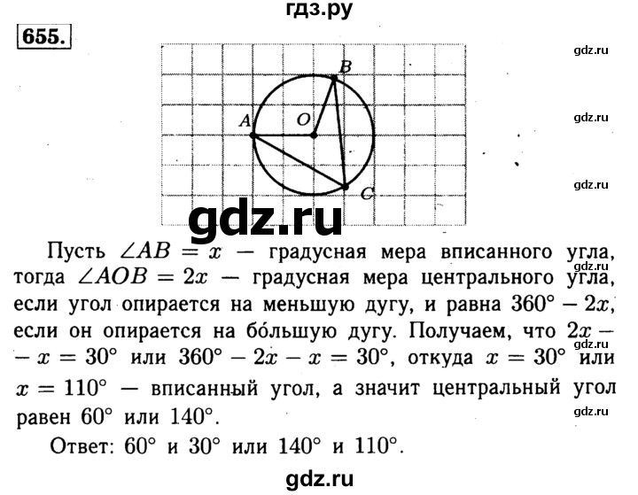ГДЗ по геометрии 7‐9 класс  Атанасян   глава 8. задача - 655, Решебник №2 к учебнику 2016