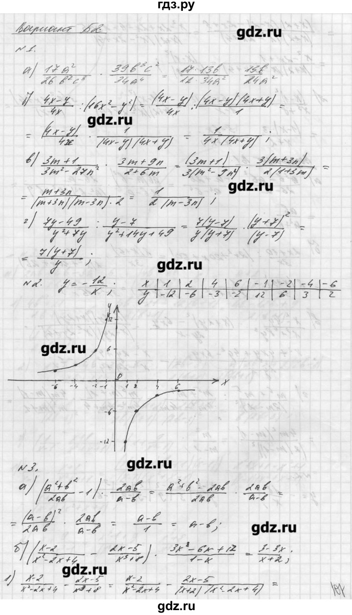 ГДЗ по алгебре 8 класс  Ершова самостоятельные и контрольные работы, геометрия  алгебра / контрольная работа / К-2 - Б2, Решебник №1