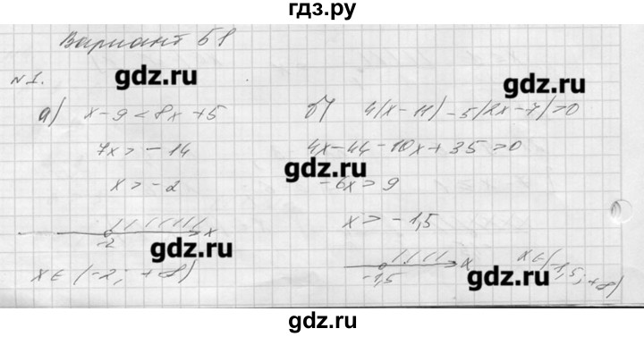 ГДЗ по алгебре 8 класс  Ершова самостоятельные и контрольные работы, геометрия  алгебра / контрольная работа / К-8 - Б1, Решебник №1
