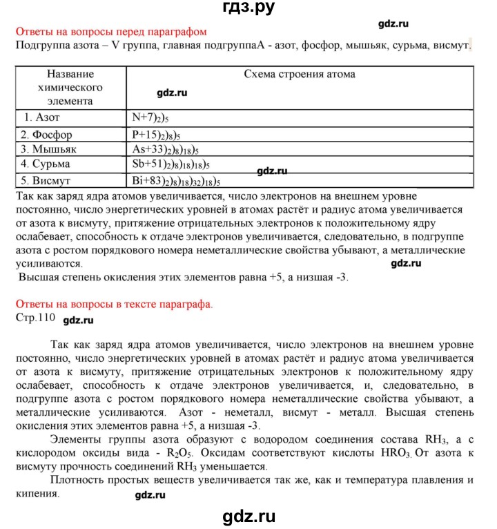 ГДЗ по химии 9 класс Кузнецова   вопрос внутри параграфа - §21, Решебник № 2