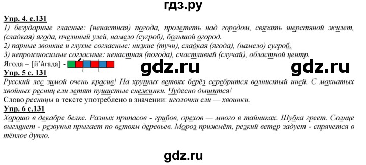 ГДЗ по русскому языку 2 класс Желтовская   часть 1. страница - 131, Решебник №1
