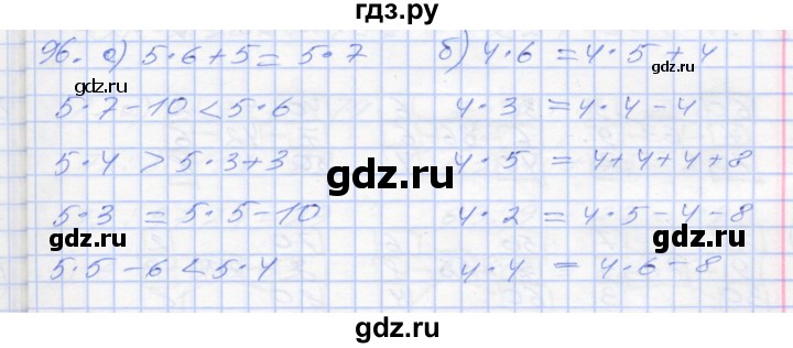 ГДЗ по математике 3 класс Истомина рабочая тетрадь  часть №1 - 96, Решебник №1