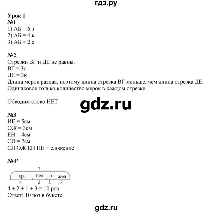 ГДЗ по математике 1 класс Петерсон рабочая тетрадь  часть 3. страница - 3, Решебник 2023