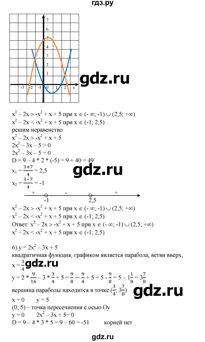 ГДЗ по алгебре 8 класс Колягин   упражнение - 698, Решебник №1
