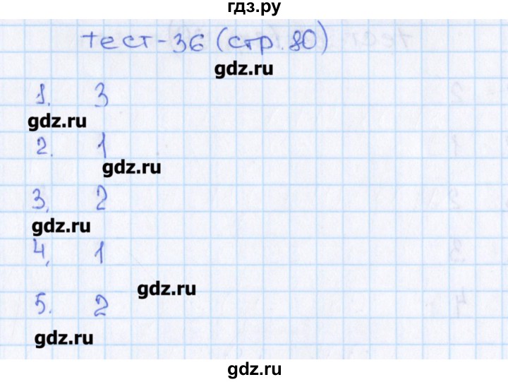 ГДЗ по математике 6 класс Чулков тесты (Никольский)  вариант 3. тест - 36, Решебник