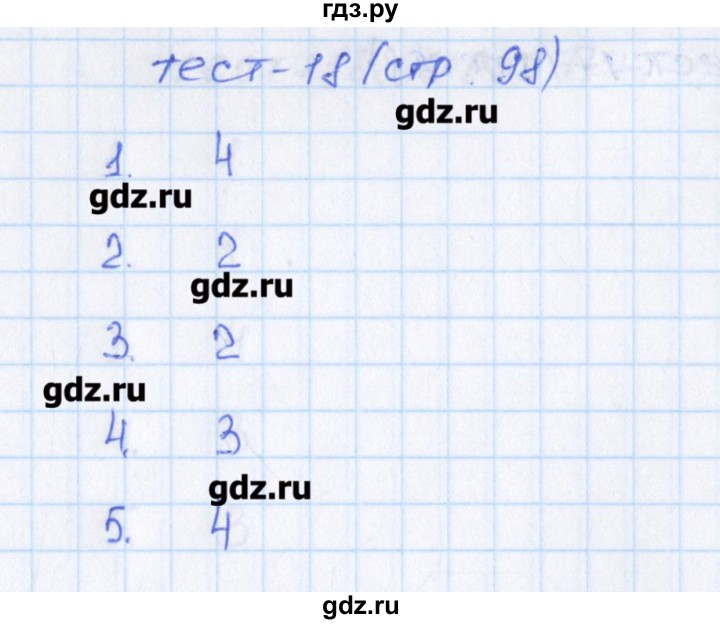 ГДЗ по математике 6 класс Чулков тесты (Никольский)  вариант 4. тест - 18, Решебник