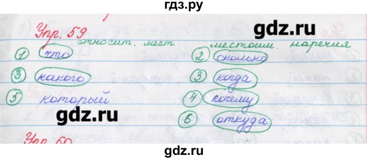 ГДЗ по русскому языку 9 класс Литвинова рабочая тетрадь (Разумовская)  упражнение - 59, Решебник №1