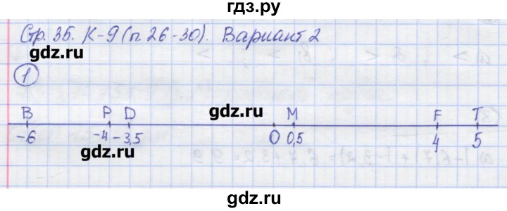 ГДЗ по математике 6 класс Жохов контрольные работы (Виленкин)  К-9. вариант - 2, Решебник