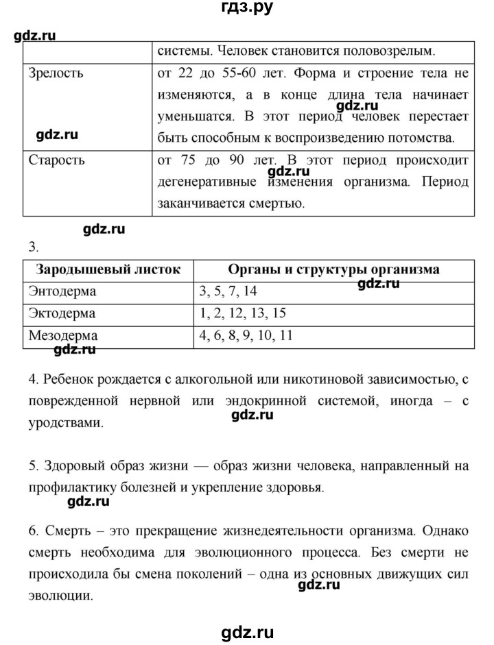 ГДЗ по биологии 10‐11 класс Пасечник рабочая тетрадь Общая биология (Каменский) Базовый уровень глава 2 - Тема 2, Решебник