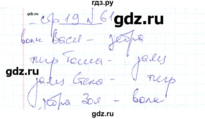 ГДЗ по математике 2 класс  Кремнева рабочая тетрадь (Моро)  часть 2 / страницы 1-30 (упражнение) - 61, Решебник №1