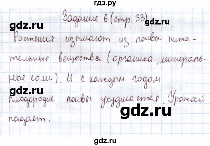 ГДЗ по экологии 6 класс Горская рабочая тетрадь  страница - 33, Решебник