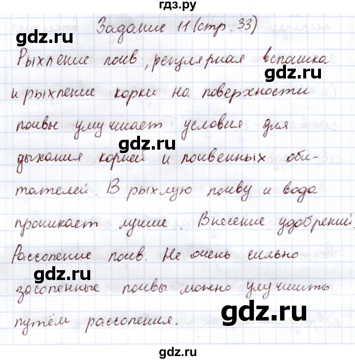 ГДЗ по экологии 6 класс Горская рабочая тетрадь  страница - 33, Решебник