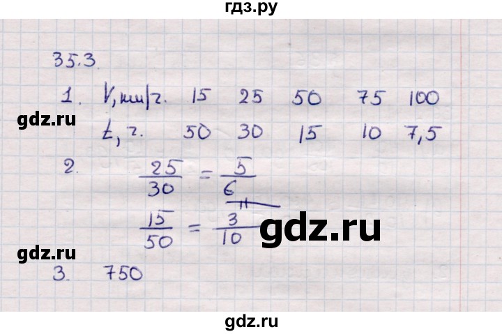 ГДЗ по математике 6 класс Зубарева рабочая тетрадь  часть 2 (параграф) / параграф 35 - 3, Решебник №2