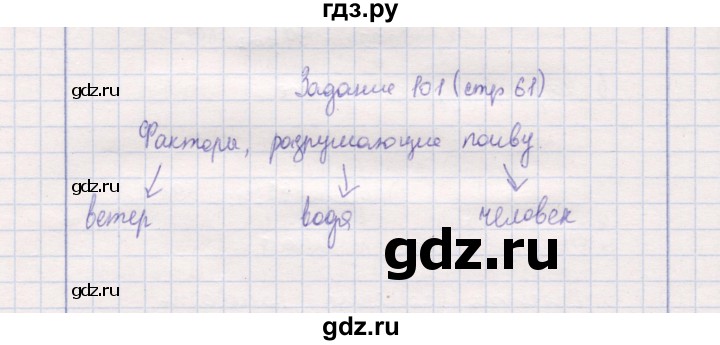ГДЗ по природоведению 5 класс  Сухова рабочая тетрадь  задание - 101, Решебник